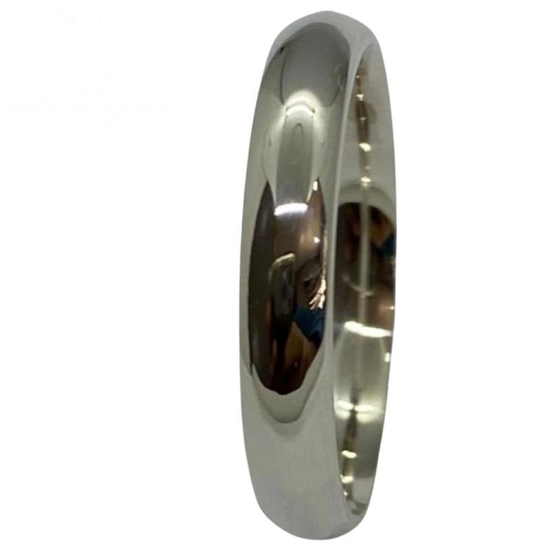 ALIANÇA DE PRATA 925 A 950 3,6MM ABAULADA C/ INTERNO ANATÔMICO
