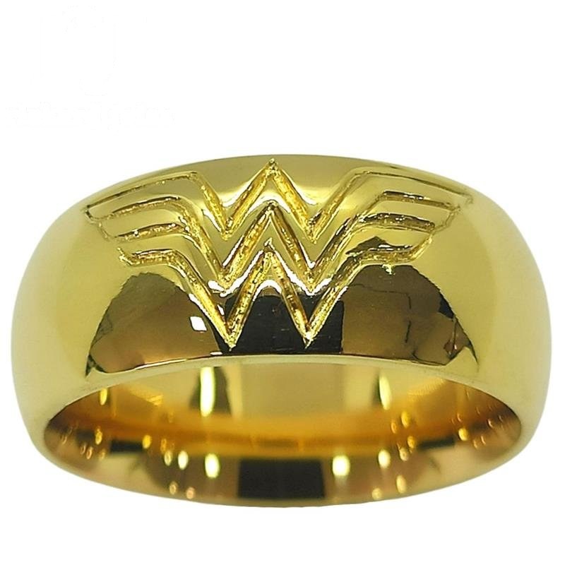 ALIANÇA DE MOEDA 8,0MM ANATÔMICA ABAULADA MULHER MARAVILHA