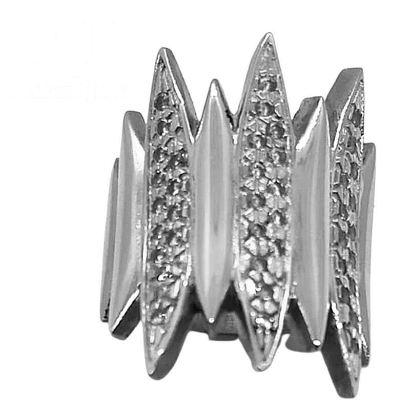ANEL DE PRATA C/42 PEDRAS DE ZIRCONIA