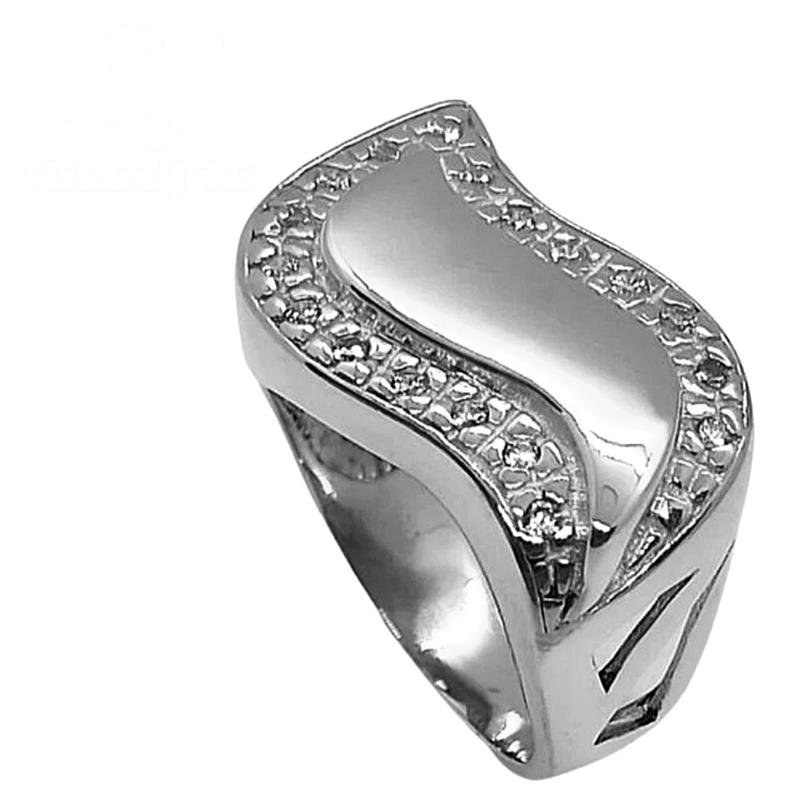 ANEL DE PRATA C/18 PEDRAS DE ZIRCONIA