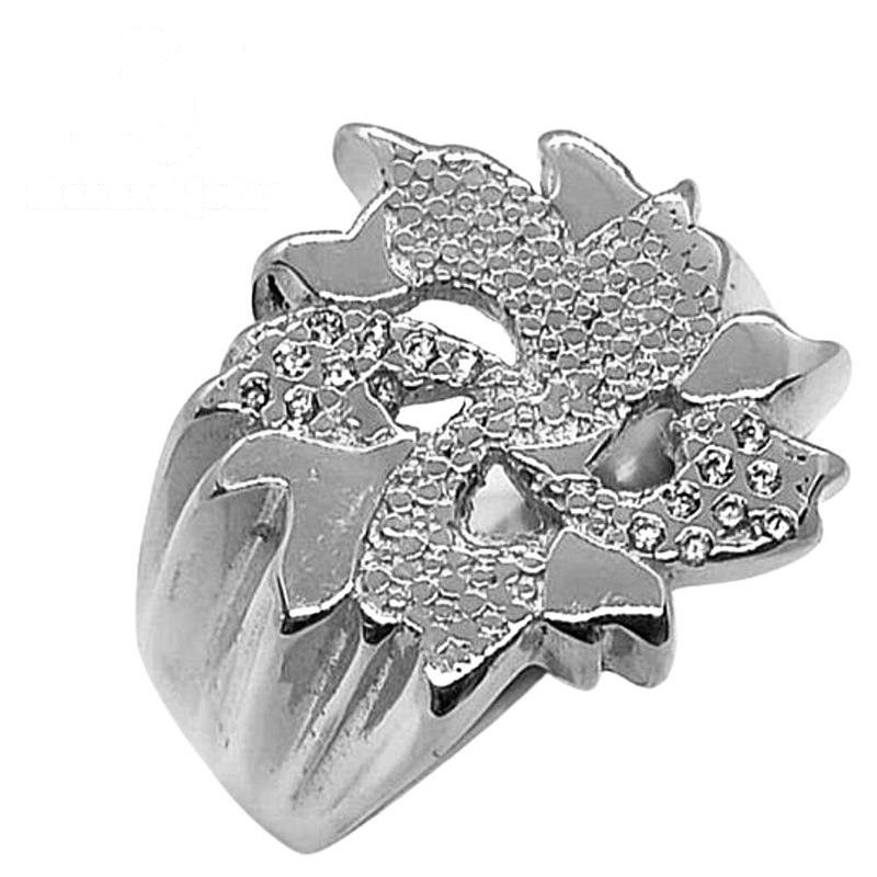 ANEL DE PRATA C/16 PEDRAS 1,0MM