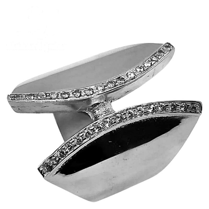 ANEL DE PRATA C/32 PEDRAS DE ZIRCONIA