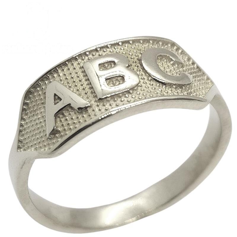 ANEL DE PRATA ABC