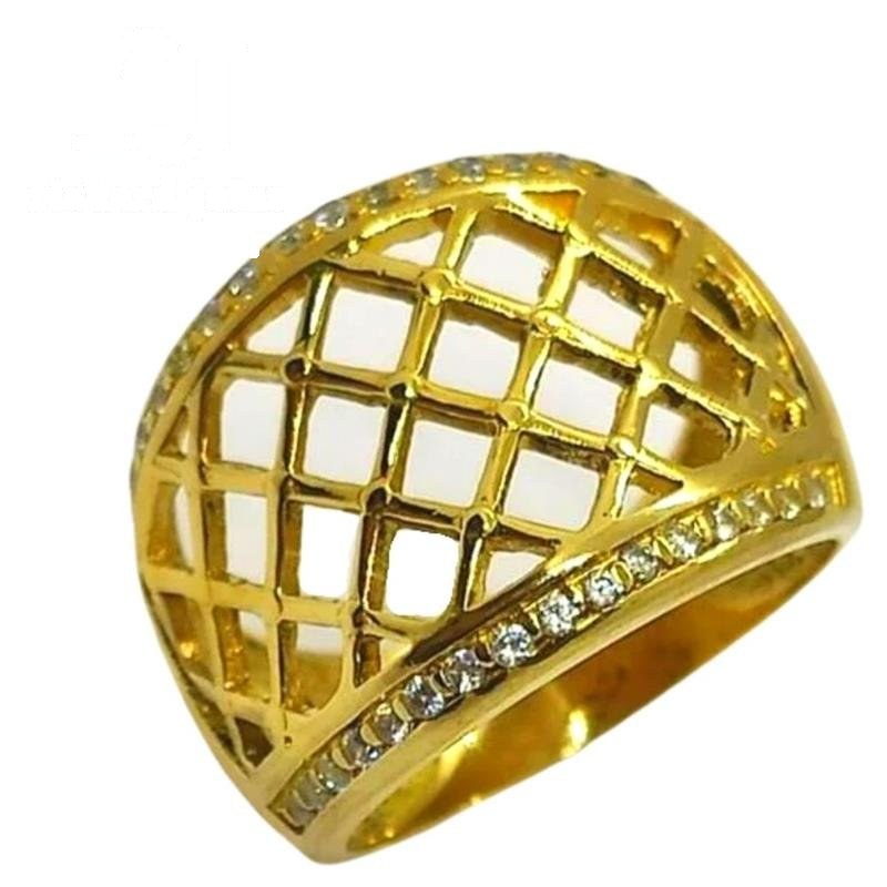 ANEL DE MOEDA TELINHA C/40 ZIRCONIA
