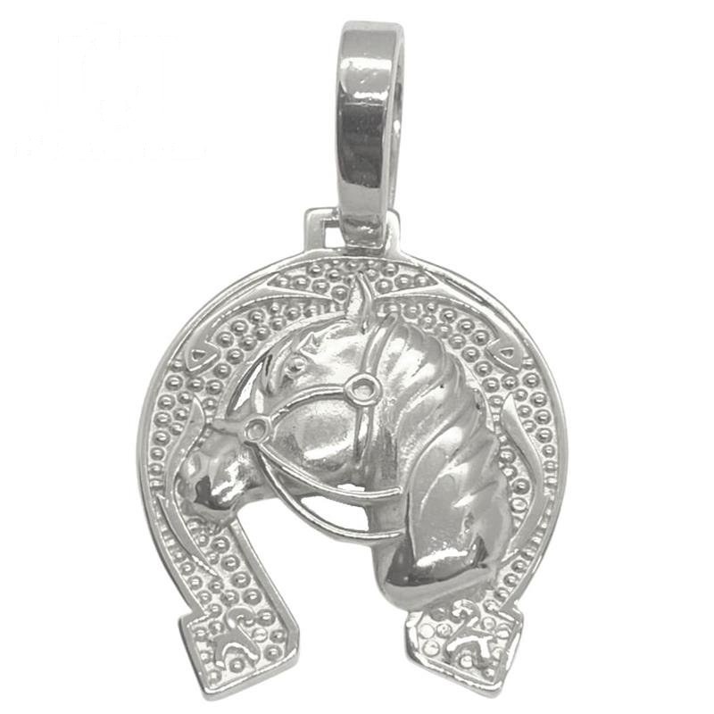 PINGENTE DE PRATA FERRADURA 3,0 CM