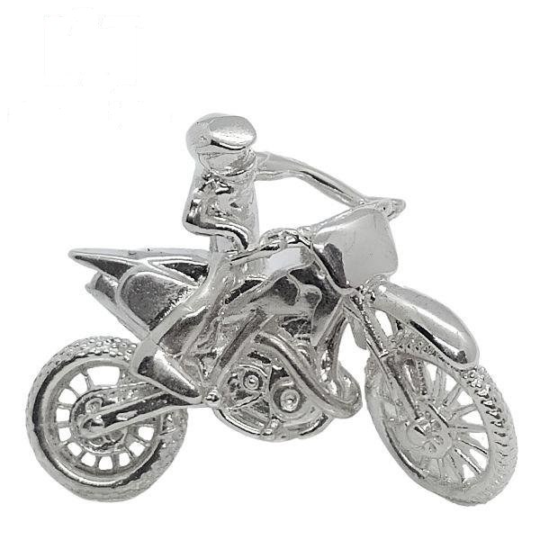 PINGENTE DE PRATA MOTO 2,6 X 2,0