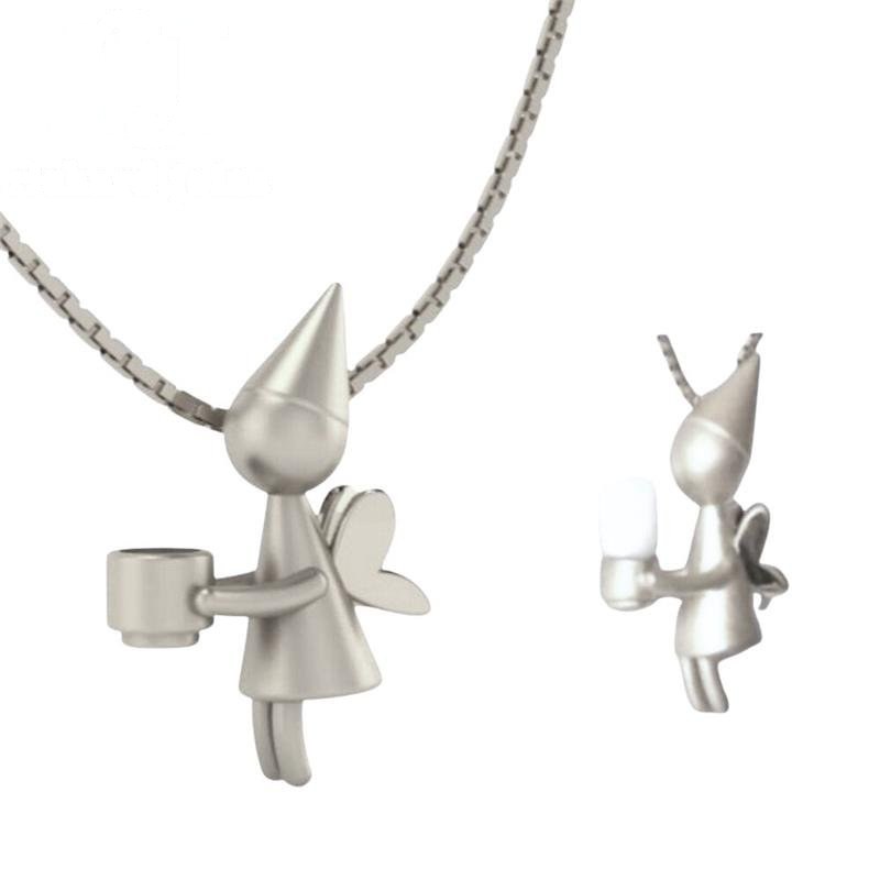 PINGENTE DE PRATA FADA DO DENTE DE TAMANHO 1,5 X 2,0