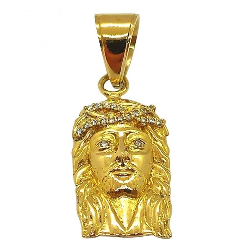 PINGENTE DE MOEDA FACE DE CRISTO DE TAMANHO 2,6 X 1,7