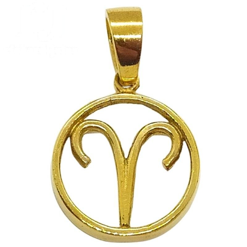 PINGENTE DE MOEDA SIGNO ÁRIES 1,6 X 1,6