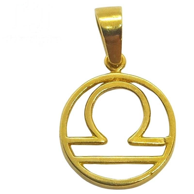 PINGENTE DE MOEDA SIGNO LIBRA 1,6 X1,6