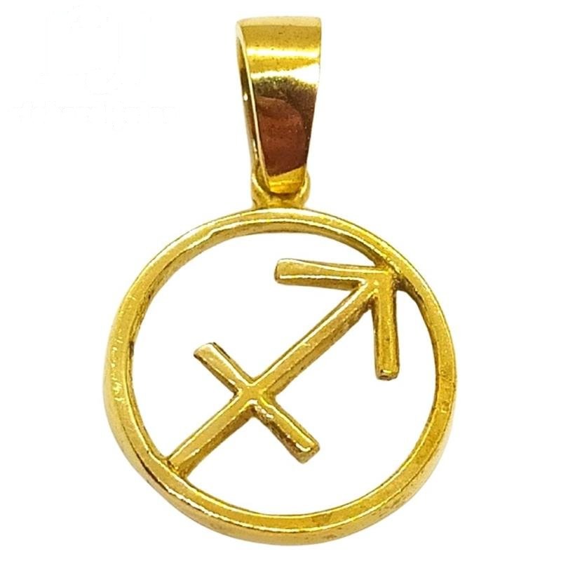 PINGENTE DE MOEDA SIGNO SAGITÁRIO 1,6 X 1,6