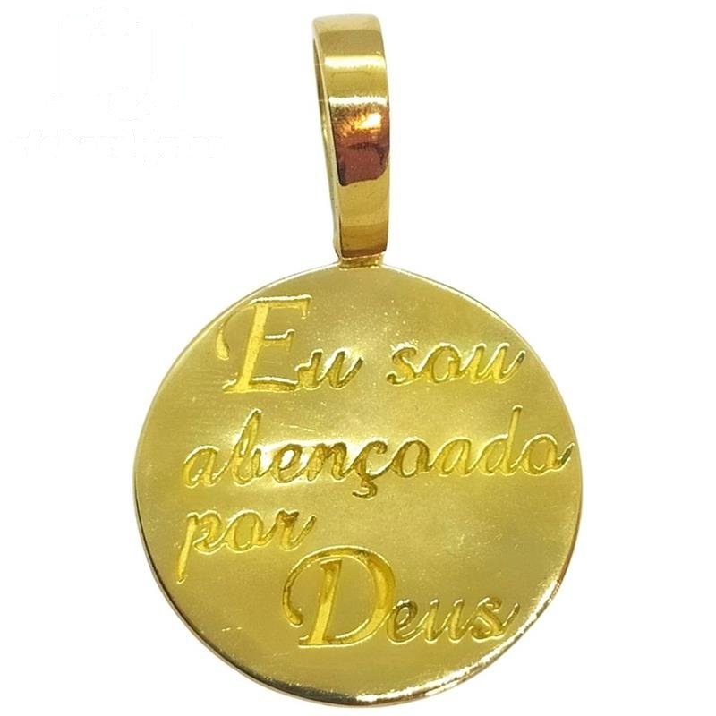 PINGENTE DE MOEDA RELIGIOSO DE TAMANHO 2,9 X 2,9