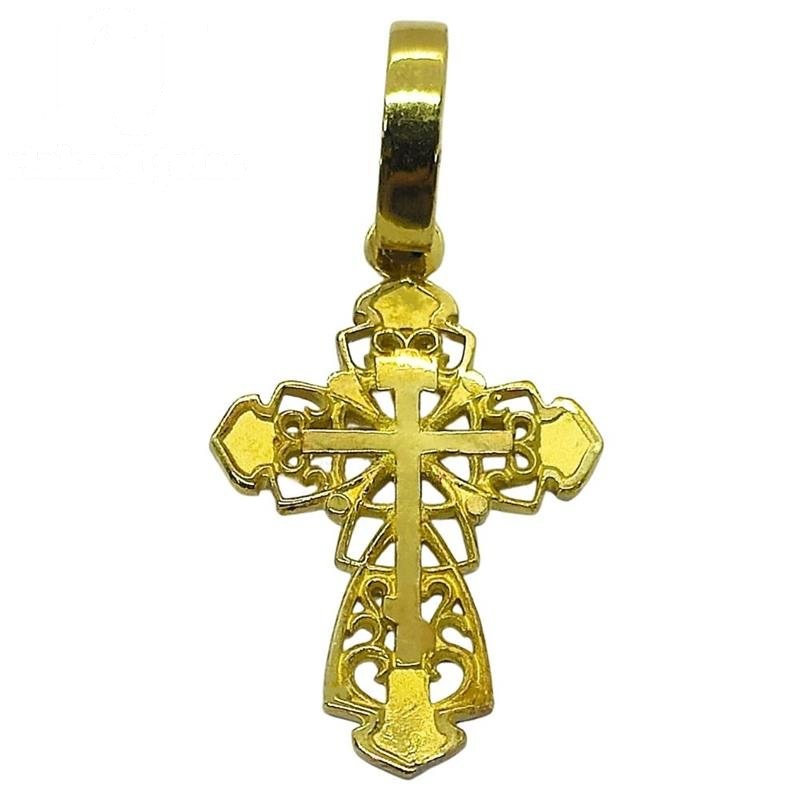 PINGENTE DE MOEDA CRUZ DE TAMANHO 2,2 X 3,5
