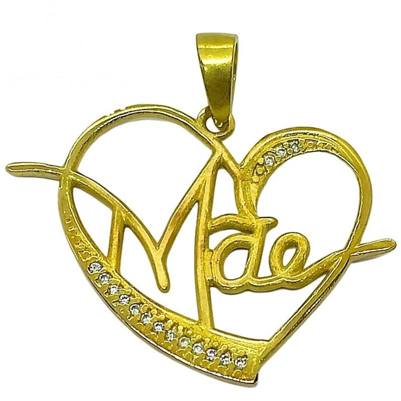 PINGENTE DE MOEDA MÃE C/16 PEDRAS DE TAMANHO 3,8 X 2,9