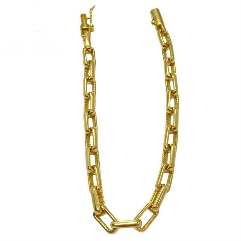 CORRENTE DE MOEDA CARTIER 45 CM DE COMPRIMENTO E 2MM DE LARGURA