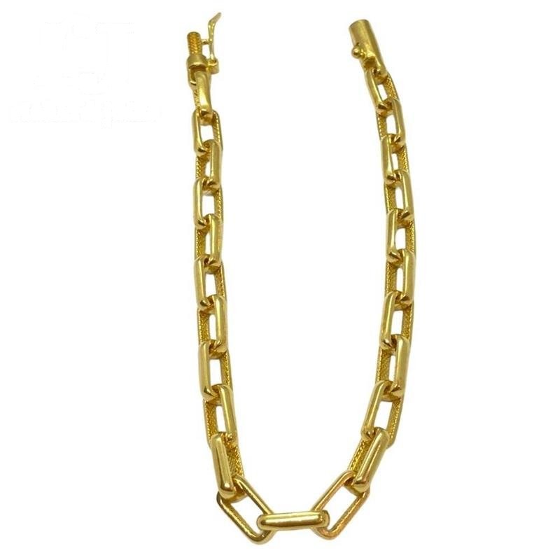 CORRENTE DE MOEDA CARTIER 50 CM DE COMPRIMENTO E 2MM DE LARGURA
