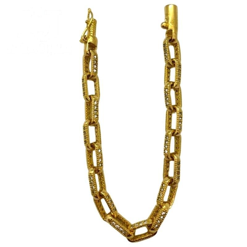 PULSEIRA DE MOEDA CARTIER 17 CM COMPRIMENTO E 4MM LARGURA CRAVEJADA DE PEDRA